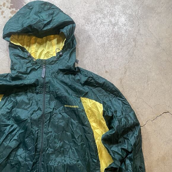 Mens XL Rain Resistant Green Full Zip Pullover Hoodie - Picture 2 of 7